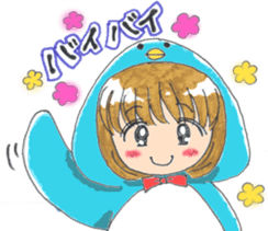 Penguin of girl sticker #4111911
