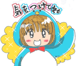Penguin of girl sticker #4111912