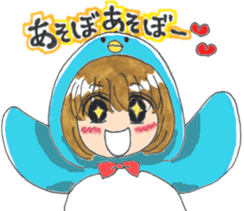 Penguin of girl sticker #4111916