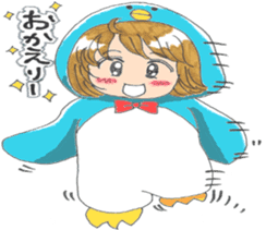 Penguin of girl sticker #4111917