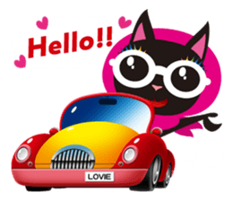 LOVIE The Carefree Cat sticker #4112292