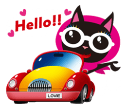 LOVIE The Carefree Cat sticker #4112292