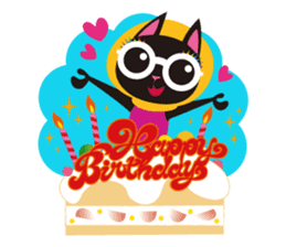 LOVIE The Carefree Cat sticker #4112325