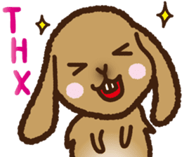 House sitting rabbit, kuu-chan world sticker #4112768