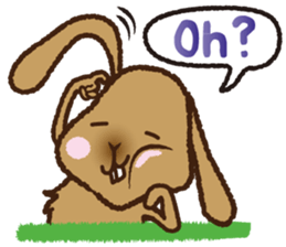 House sitting rabbit, kuu-chan world sticker #4112769