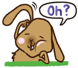 House sitting rabbit, kuu-chan world sticker #4112769
