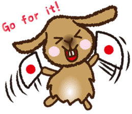 House sitting rabbit, kuu-chan world sticker #4112774