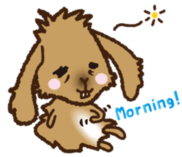 House sitting rabbit, kuu-chan world sticker #4112778