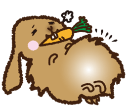 House sitting rabbit, kuu-chan world sticker #4112783