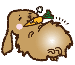House sitting rabbit, kuu-chan world sticker #4112783