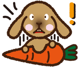 House sitting rabbit, kuu-chan world sticker #4112792