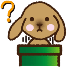 House sitting rabbit, kuu-chan world sticker #4112793