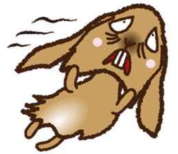 House sitting rabbit, kuu-chan world sticker #4112799