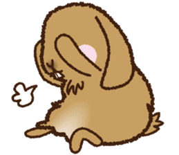 House sitting rabbit, kuu-chan world sticker #4112800