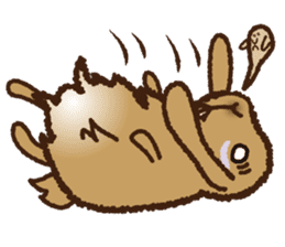 House sitting rabbit, kuu-chan world sticker #4112801