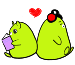 Contact , family-friendly Fuwakuma sticker #4113405