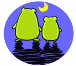 Contact , family-friendly Fuwakuma sticker #4113407