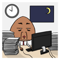 Chestnut the office worker sticker #4113430