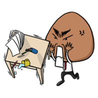 Chestnut the office worker sticker #4113431