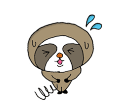 indolent sloth Sticker sticker #4113745
