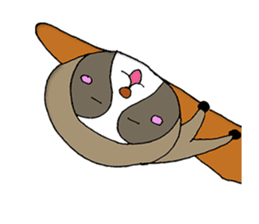 indolent sloth Sticker sticker #4113754