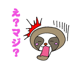 indolent sloth Sticker sticker #4113762