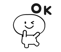 White and simple sticker #4113876