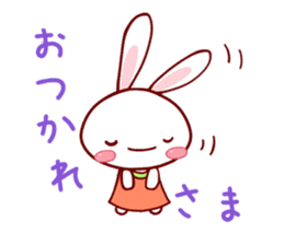 KAWAII White Rabbit sticker #4113971