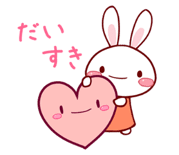 KAWAII White Rabbit sticker #4113976