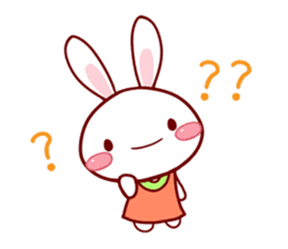 KAWAII White Rabbit sticker #4113986