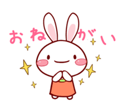 KAWAII White Rabbit sticker #4113990