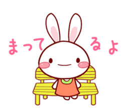 KAWAII White Rabbit sticker #4113997