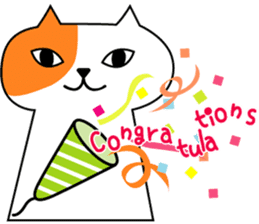 Cats of celebration sticker #4114154