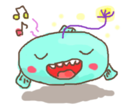 fishing frog sticker #4114442