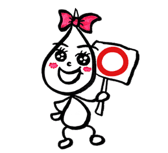 Kawaii Drop-chan 2 sticker #4114768
