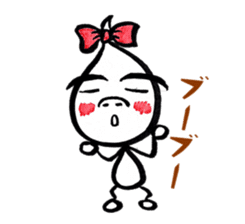 Kawaii Drop-chan 2 sticker #4114792