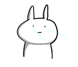 Rabbit is enjoying. sticker #4115371