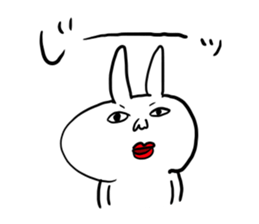 Rabbit is enjoying. sticker #4115382