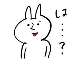 Rabbit is enjoying. sticker #4115392