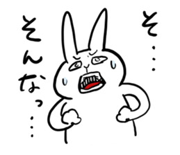 Rabbit is enjoying. sticker #4115393