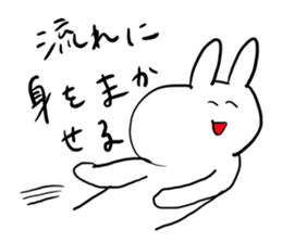 Rabbit is enjoying. sticker #4115395