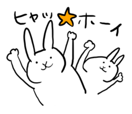 Rabbit is enjoying. sticker #4115396