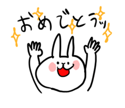 Rabbit is enjoying. sticker #4115404