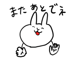 Rabbit is enjoying. sticker #4115405