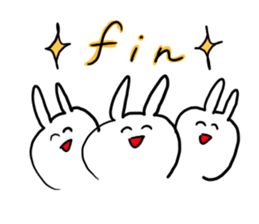 Rabbit is enjoying. sticker #4115407