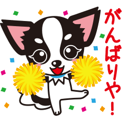 Cute Chihuahua Kansai Words Stickers