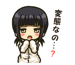 Sticker of scornful girl sticker #4115995