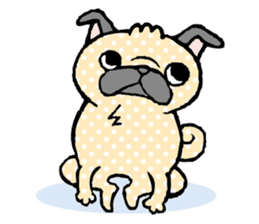 A pug's Life sticker #4116091