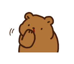 Bear upset sticker #4116200