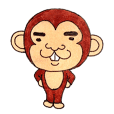 The monkey which is a snaggletooth sticker #4117088